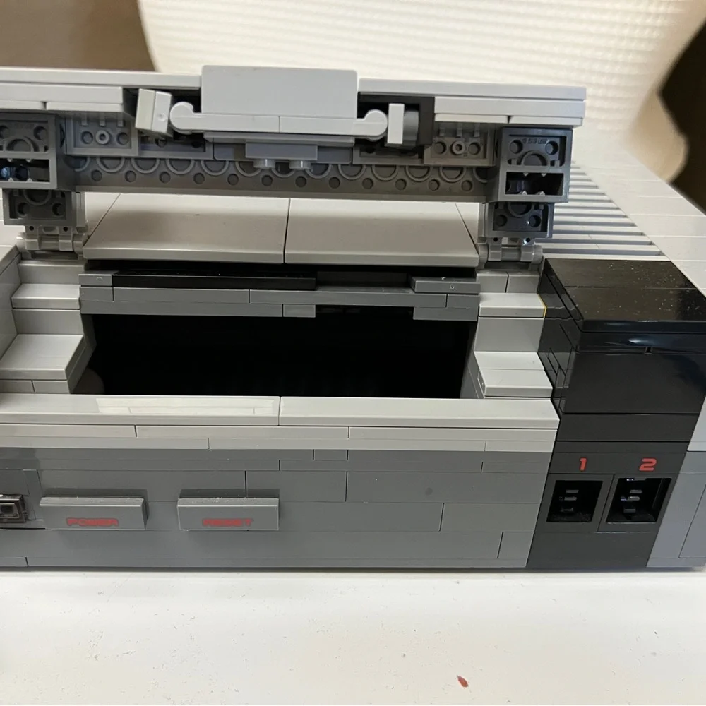 Nintendo Gray Video Game Console with Controller and Game disk lego set